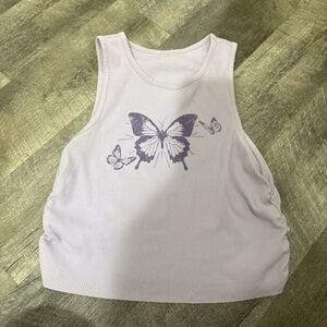 Aerie Lavender Ribbed Tank Top- Large - Never worn